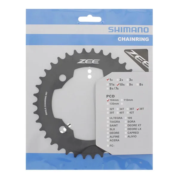 TARCZA DO KORBY SHIMANO 38T M640 CZARNA 1X10
