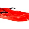 SANKI PLAST. Z HAMULCEM RACE CZERWONE