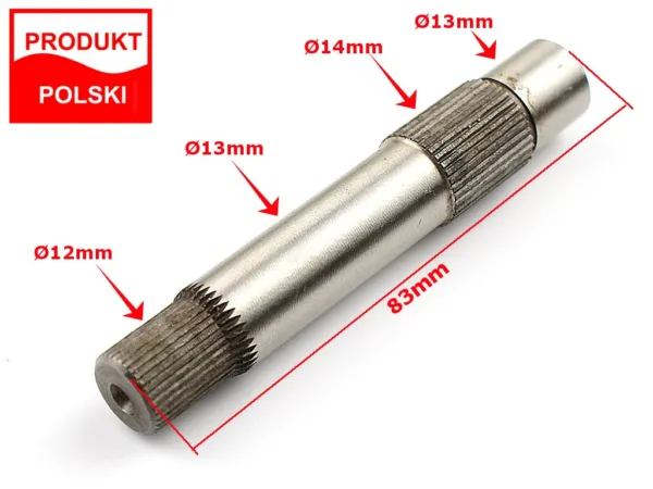 WAŁEK DŹWIGNI ZMIANY BIEGÓW JUNAK 83mm W