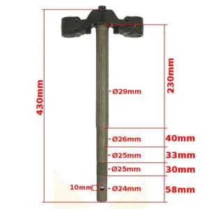 SZTYCA BAOTIAN GY6-50 KOŁO 10" SKUTER BAOTIAN ORG PHE