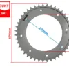 ZĘBATKA TYŁ WSK 125 43z NOWY TYP W