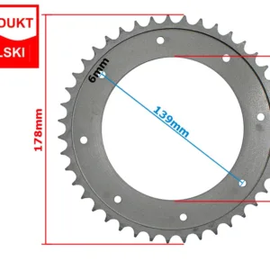ZĘBATKA TYŁ WSK 125 43z NOWY TYP W