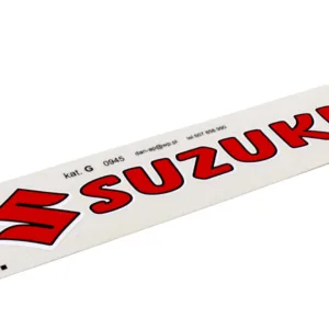 NAKLEJKA SUZUKI CZERWONA 0945 KAT-G