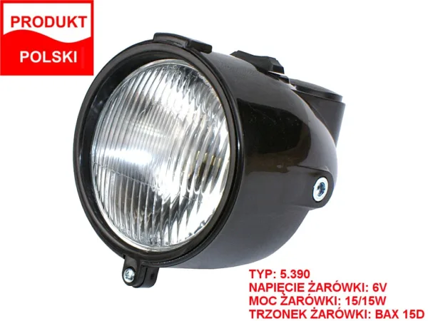 LAMPA PRZÓD ROMET 6V 15/15W