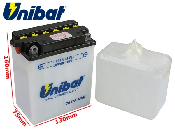 AKUMULATOR UNIBAT CB12A-A/E L+ YB12A-A