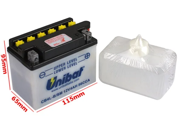 AKUMULATOR UNIBAT CB4L-B P+ 4Ah YB4L-B