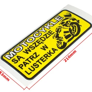 NAKLEJKA MOTOCYKLE SĄ WSZĘDZIE 0058 KAT E