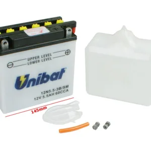 AKUMULATOR UNIBAT 12N5,5-3B/E P+ 5,5Ah