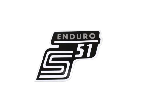 NAKLEJKA SIMSON S51 ENDURO SREBRNA