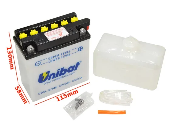 AKUMULATOR UNIBAT CB5L-B P+ 5Ah YB5L-B