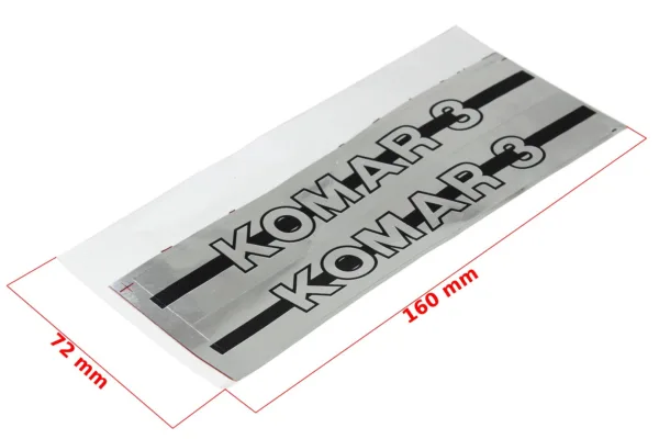 NAKLEJKA ROMET KOMAR 3 CHROM KPL.