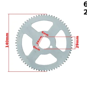ZĘBATKA TYŁ POCKET 25H 68z 29mm BRI
