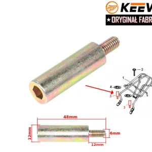 ŚRUBA MOCOWANIA BAGAŻNIKA KEEWAY DŁUGA M6x48 ORYGINAŁ