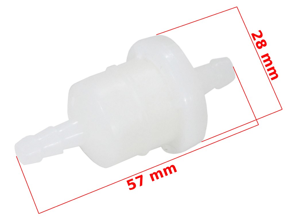 FILTR PALIWA BIAŁY UNIWERSALNY 6MM ROB
