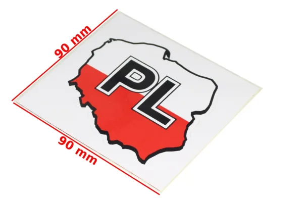 NAKLEJKA PL POLSKA KAT-D