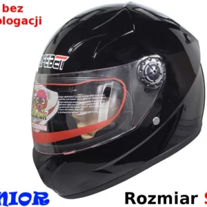 KASK SAFEBET HF-909 BLACK MAŁY S (BRAK ECE)