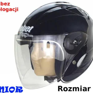 KASK SAFEBET HF-226 BLACK MAŁY S (BRAK ECE)