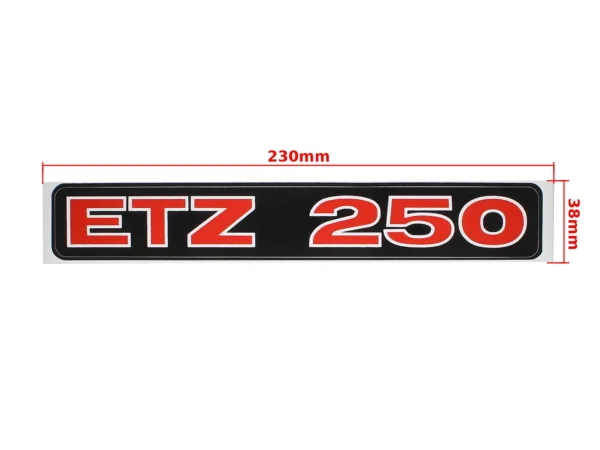 NAKLEJKA MZ ETZ 250 CZERWONA KAT-E