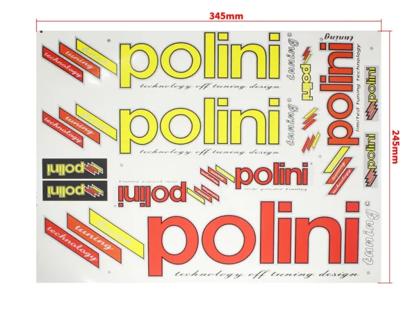 NAKLEJKA POLINI ZESTAW CZERWONO-ŻÓŁTY KAT-P