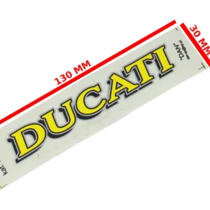 NAKLEJKA DUCATI ŻÓŁTA KAT-E
