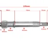 WAŁEK PRZEKŁADNI GY6 SPRZĘGŁA 155mm