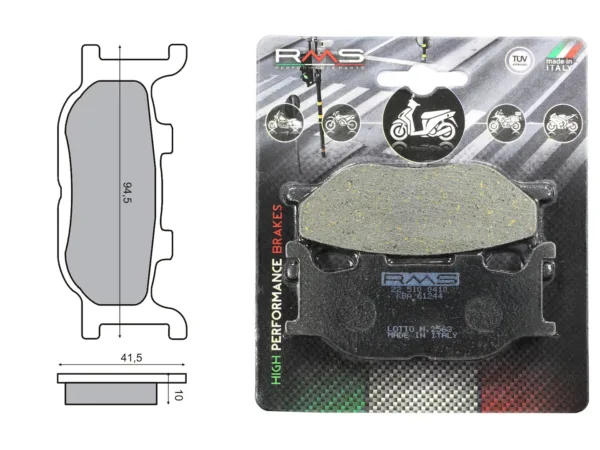 KLOCKI HAMULCOWE YAMAHA-MAJESTY ITALJET-JUPITER KEEWAY-SUPERSHADOW MBK-SKYLINER YAMAHA-DRAG STAR 125-1300 FAZER 600 RMS