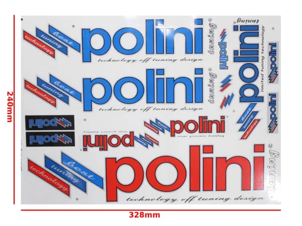 NAKLEJKA POLINI ZESTAW NIEBIESKO-CZERWONY KAT-P