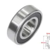 ŁOŻYSKO 6003 RS PIASTY ATV 110/125/150 HB 17x35x10 SILNIK POZIOMY Z OZNACZENIEM 139FMB, 147FMD, 152FMH, 154FMI WYSTĘPUJĄCY W ATV CHIŃSKIE QUADY