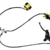 HAMULEC KOMPLETNY ATV 125/150 DWA ZACISKI PRZÓD Z MOCOWANIEM LUSTERKA HB