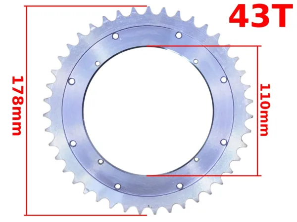 ZĘBATKA TYŁ WSK 125 43z STARY TYP ML