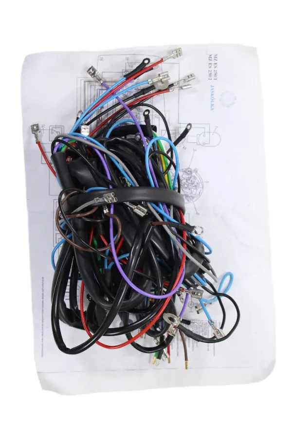 INSTALACJA ELEKTRYCZNA MZ ES 250/1 250/2 JASKÓŁKA CZARNA ML