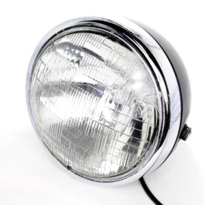 LAMPA PRZÓD FTC-1015 BLACK RAMKA CHROM