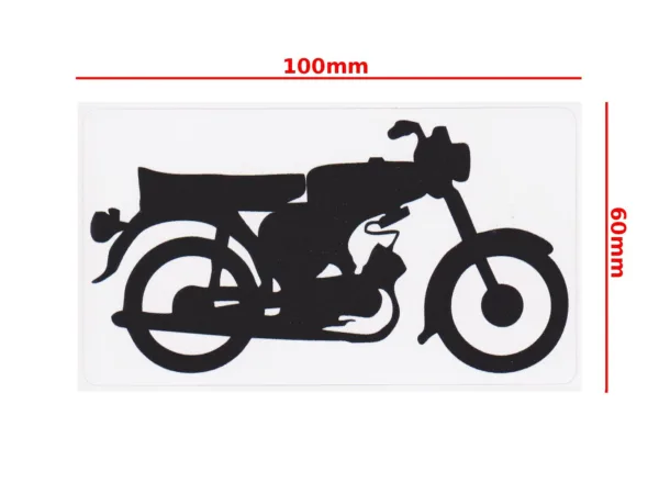 NAKLEJKA SIMSON S51 MOTOR CZARNA