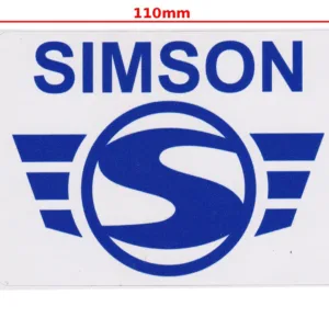 NAKLEJKA SIMSON LOGO NIEBIESKA