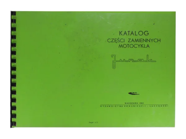 KATALOG CZĘŚCI ZAMIENNYCH JUNAK