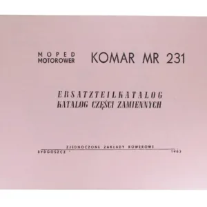 KATALOG CZĘŚCI ZAMIENNYCH KOMAR MR-231