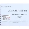 KATALOG INSTRUKCJA OBSŁUGI KOMAR MR-231