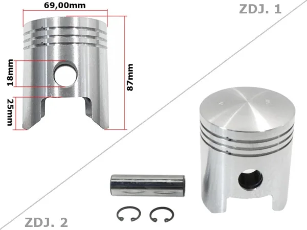 TŁOK MZ TS 250 69,00mm NOMINAŁ STD