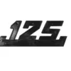 EMBLEMAT ZNACZEK BOCZKA WSK 125 CZARNY