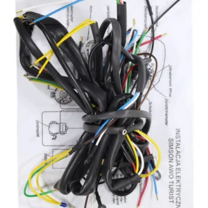 INSTALACJA ELEKTRYCZNA SIMSON AWO 425 TURIST CZARNA ML