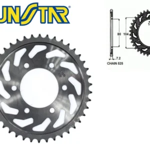 ZĘBATKA TYŁ SUNSTAR STALOWA SUNR1-4347-42