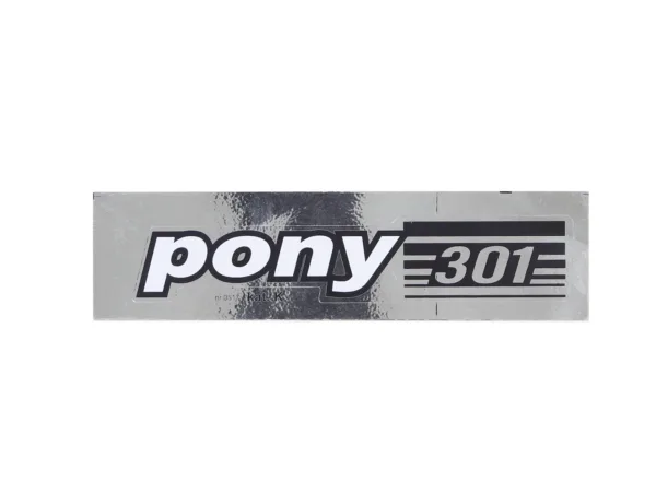 NAKLEJKA ROMET MOTORYNKA PONY BIAŁA 301 KAT-K
