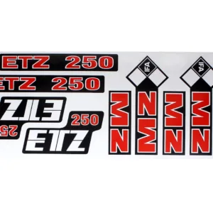 NAKLEJKA MZ ETZ 250 DUŻA CZERWONA KAT-P