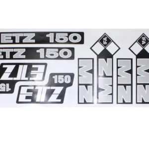 NAKLEJKA MZ ETZ 150 DUŻA SZARA KAT-P