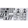 NAKLEJKA MZ ETZ 250 DUŻA SZARA KAT-P
