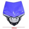 LAMPA PRZÓD CROSS ENDURO Z OWIEWKĄ NIEBIESKA SC