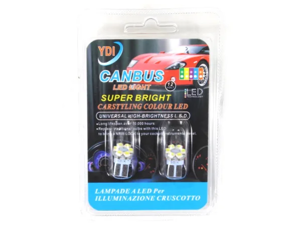 ŻARÓWKA 12V T10 LED BEZCOKOŁOWA 6xDIODA