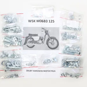 ŚRUBY MOTOCYKLA (BEZ ŚRUB SILNIKA) WSK 125 M06B3 GIL