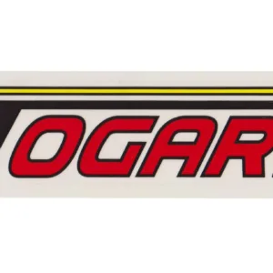 NAKLEJKA ROMET OGAR 205 ŻÓŁTY/CZARN PRAWA 225x40mm KAT-E