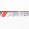 NAKLEJKA ROMET OGAR 200 CZARNY/CZER PRAWA 220x40mm